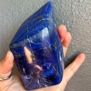 Lapis Lazuli High Quality Natural Stone Badakhshan Afghanistan with stand